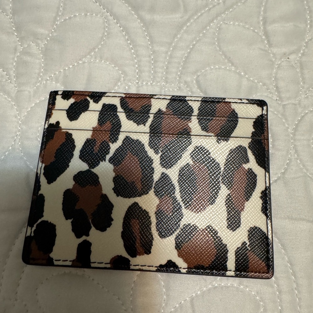 Kate Spade Leopard Print Card Holder